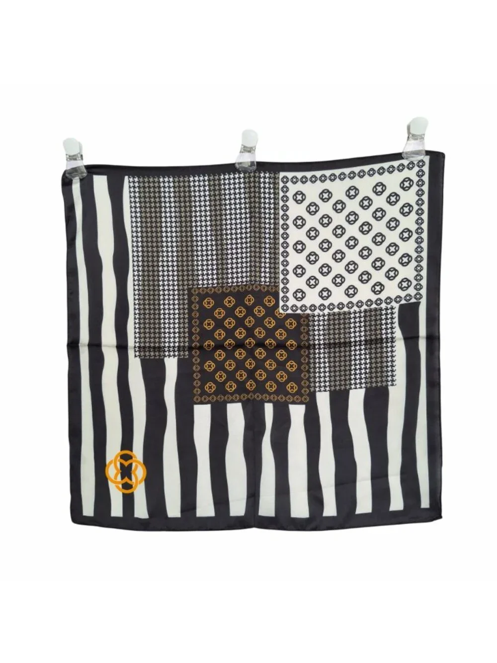 ⭐Luxury Satin Scarf Silky Leopard Animal Print Geometric Bandana Beige Black New